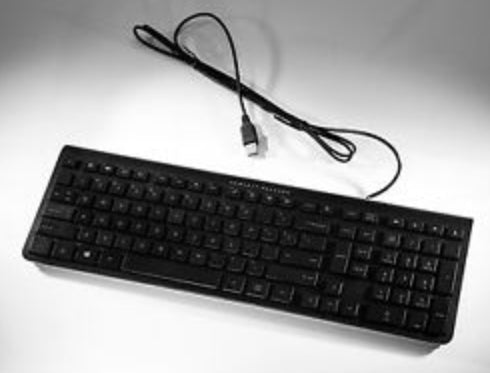 HP Canberra USB KB AD – Tastatur – 100% – kabelgebunden, USB – Schwarz