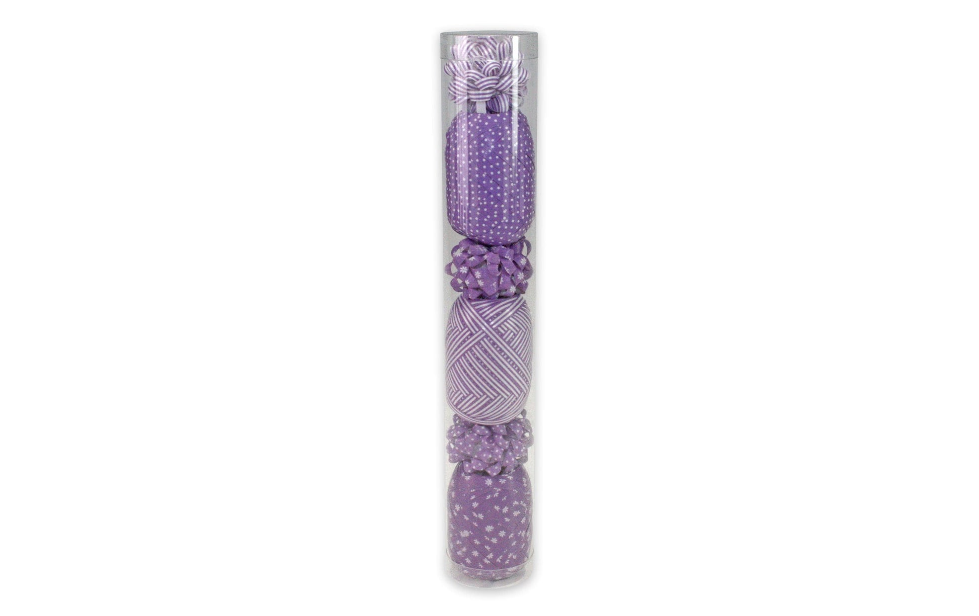 Pattberg Geschenkband Mustermix Polypropylen, glänzend, violett – 5 mm × 20 m