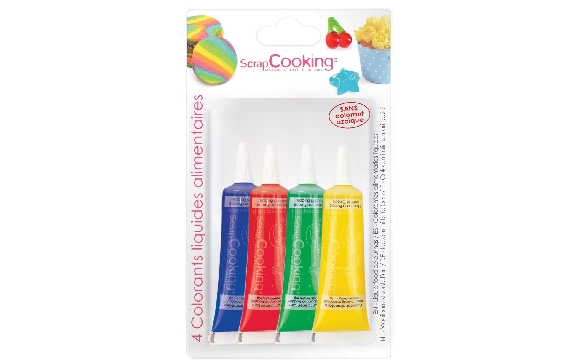 ScrapCooking Lebensmittelstifte 4 Farben – 4×10 g