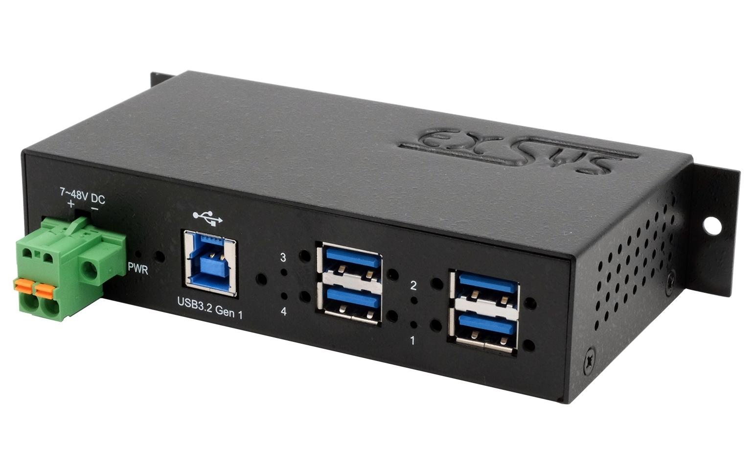 EXSYS EX-1185HMVS-2 USB-Hub – USB-B, 4× USB-A