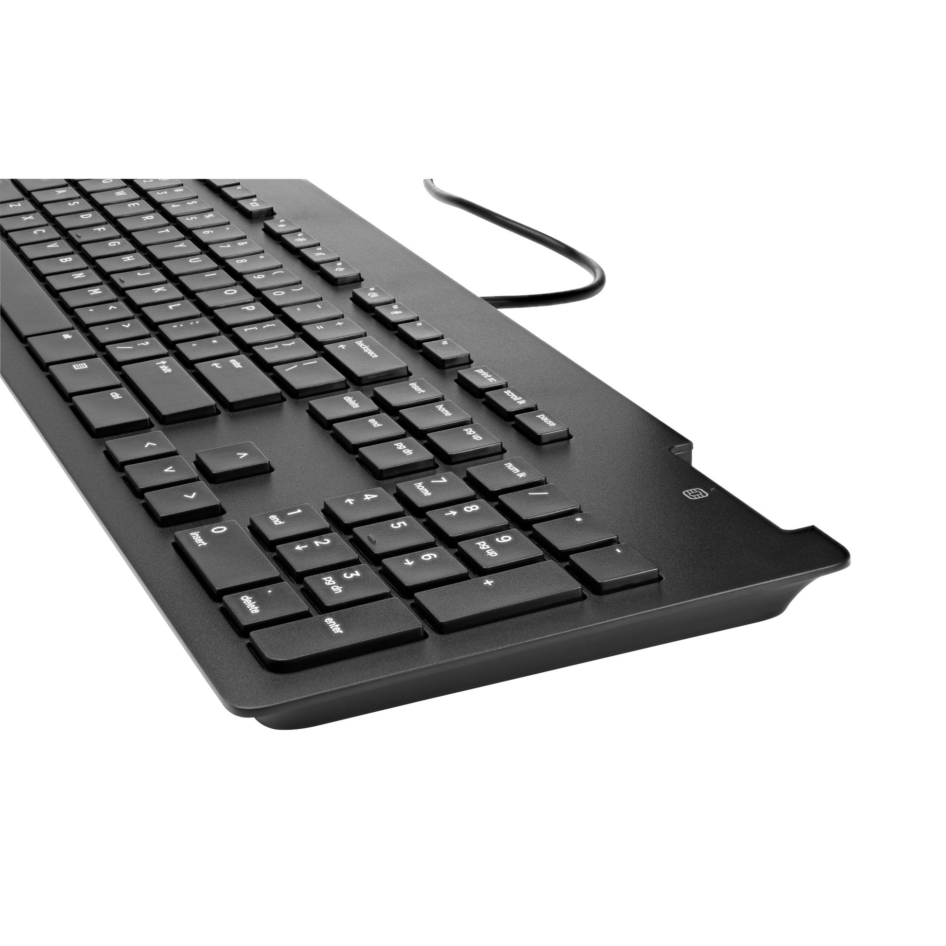 HP Slim v2 Smartcard Tastatur – kabelgebunden, USB-A – QWERTY – Schwarz