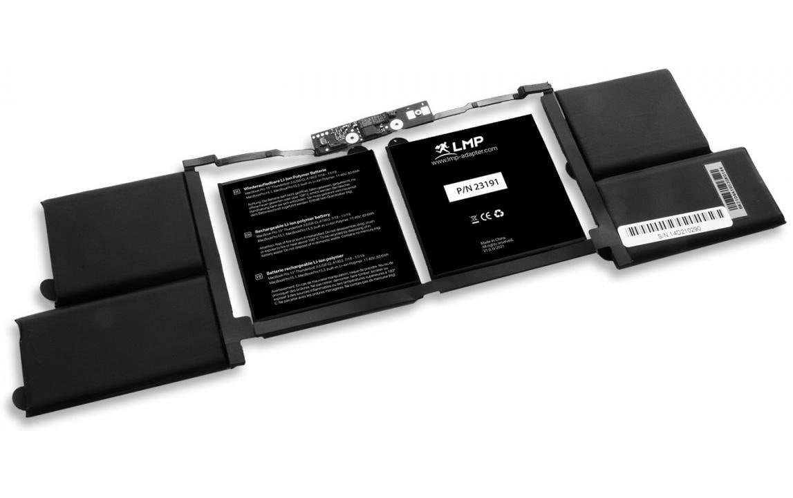 LMP 23191 – Ersatzakku Lithium-Polymer, 11,4 V 7333 mAh (83,6 Wh), für MacBook Pro 15 (2018, 2019)