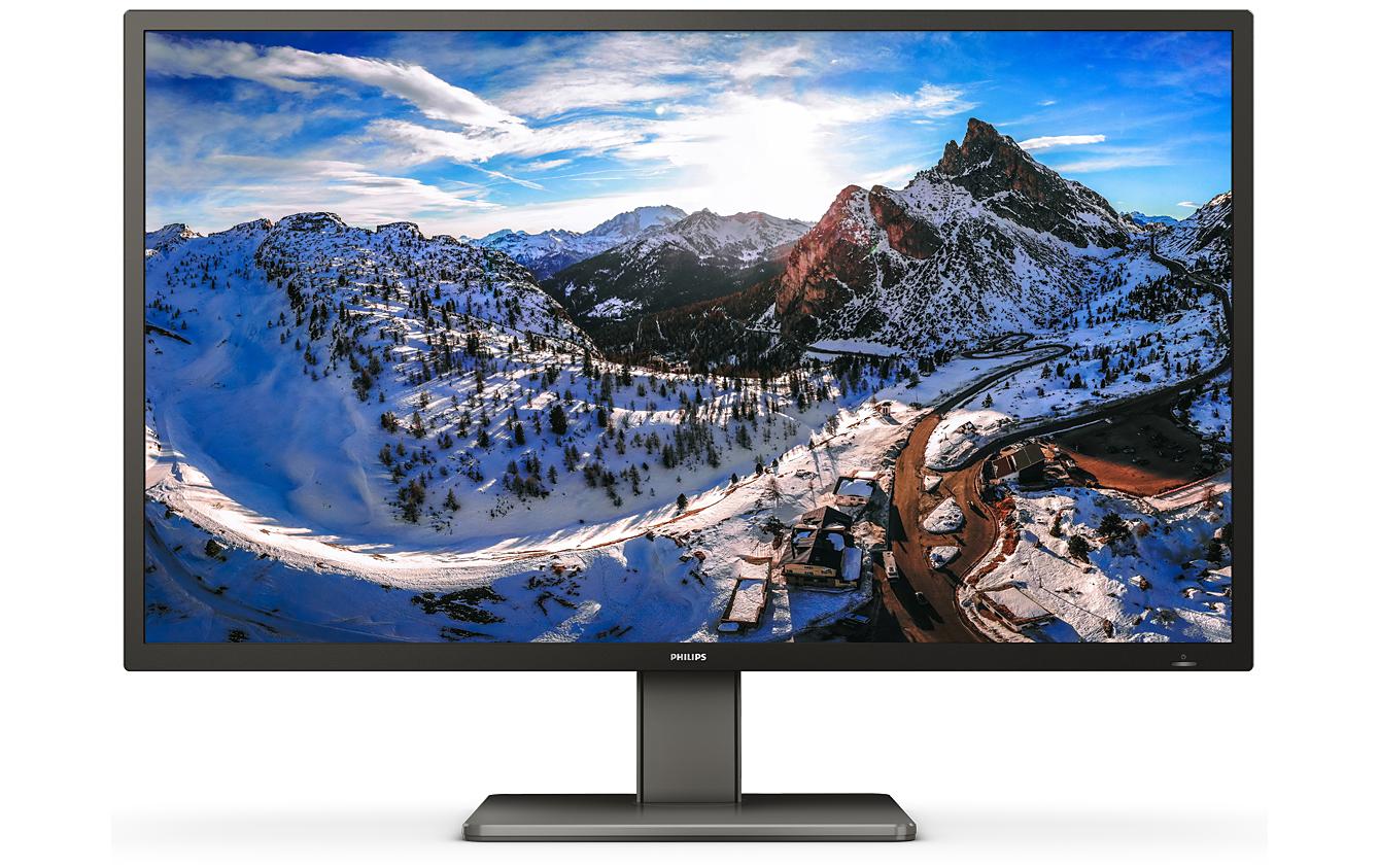 Philips 439P1/00 – Monitor, 42,5", VA, 60 Hz, 400 cd/m², 2× USB-C, KVM, VESA 200 × 200, Schwarz