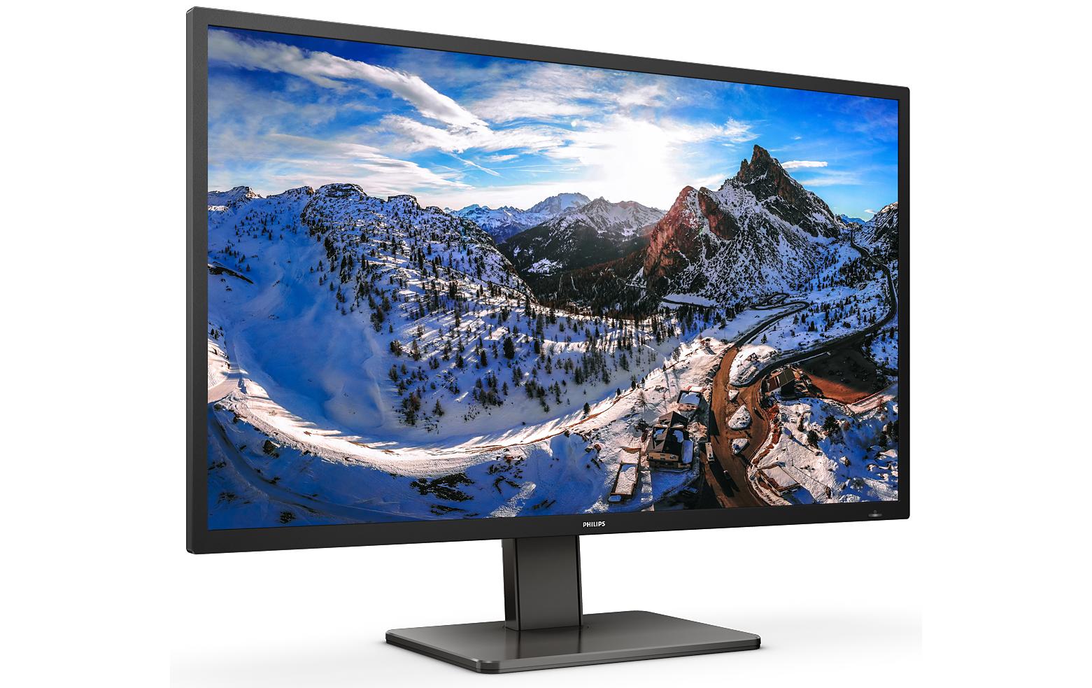 Philips 439P1/00 – Monitor, 42,5", VA, 60 Hz, 400 cd/m², 2× USB-C, KVM, VESA 200 × 200, Schwarz
