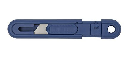 Wedo 76 9811 – Abbrechmesser, Kunststoff, einziehbar, blau