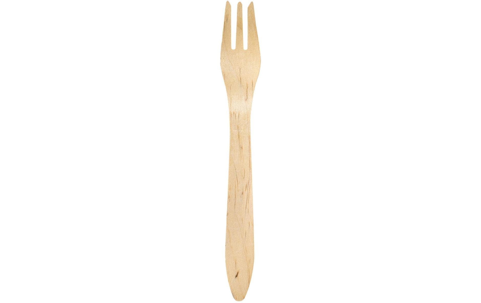 BioPak Holzgabel, 19 cm – kompostierbar – 100 Stk.