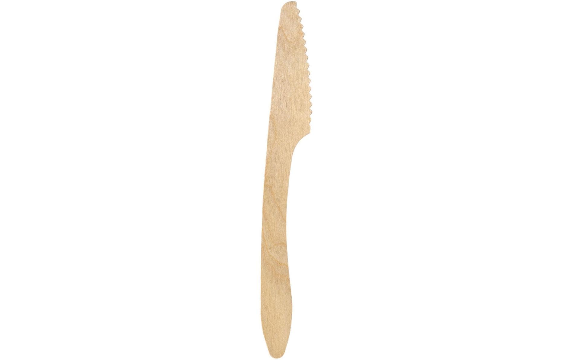 BioPak Holzmesser, 18,5 cm – 100 Stk.