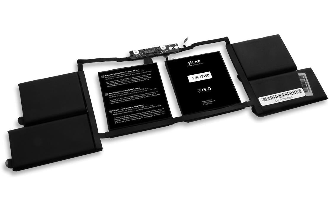 LMP Notebook-Akku – für MacBook Pro 15" (2016–2017) – 76 Wh, 11,4 V – Schwarz