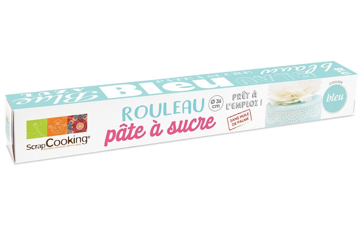 ScrapCooking Rollfondant, Ausgerollt, Blau – 430 g