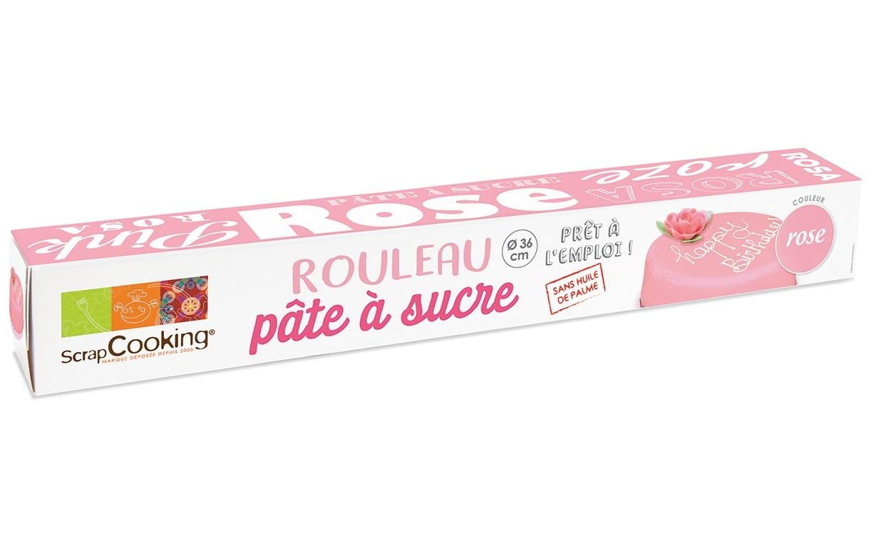 ScrapCooking Rollfondant Ausgerollt Rosa – 430 g