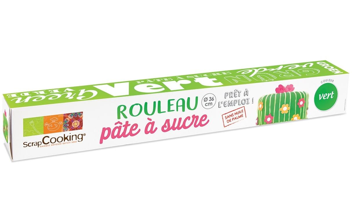 ScrapCooking Ausgerollter Rollfondant Grün – 430 g