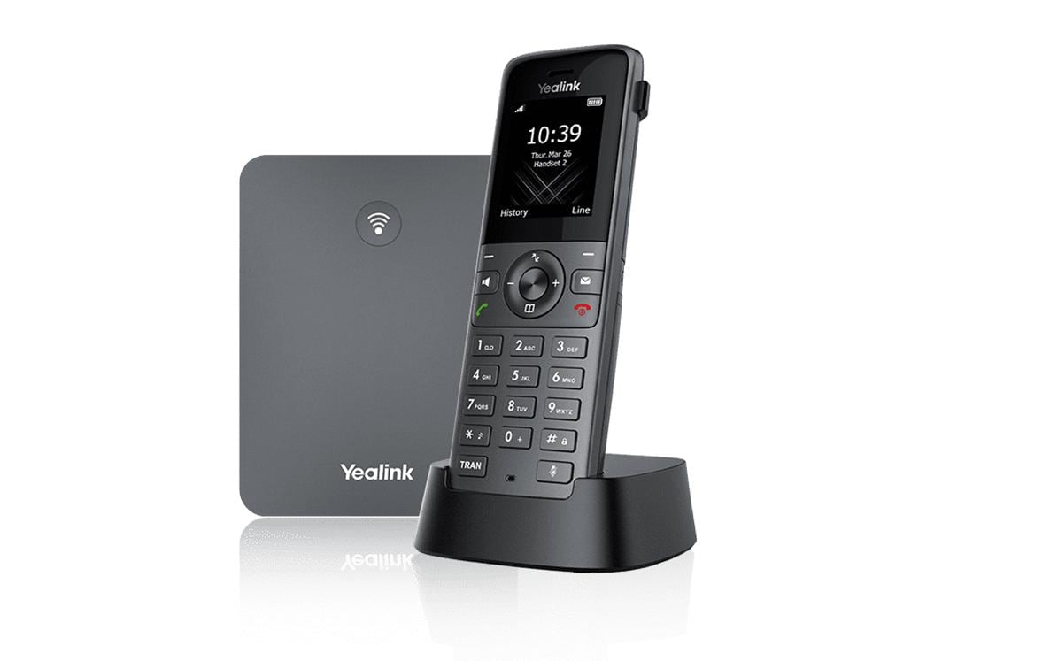 Yealink W73P – WLAN-Telefon (Handgerät), inkl. Basisstation, Grau