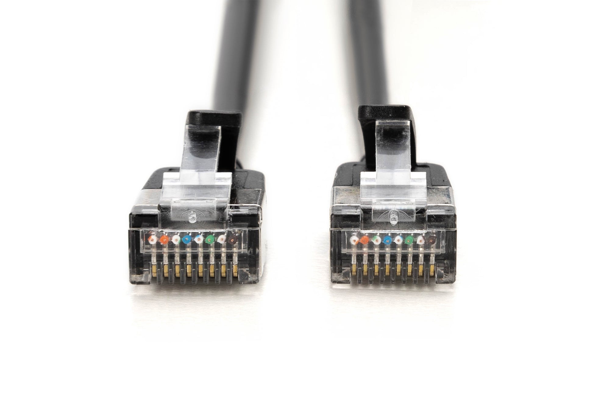 Digitus Patchkabel – Schwarz, Cat6A, geschirmt (F-FTP), flach, LSZH