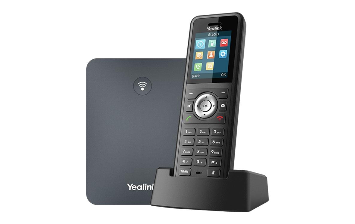 Yealink W79P – WLAN-Telefon (Handgerät), WLAN, Bluetooth, PoE, Schwarz