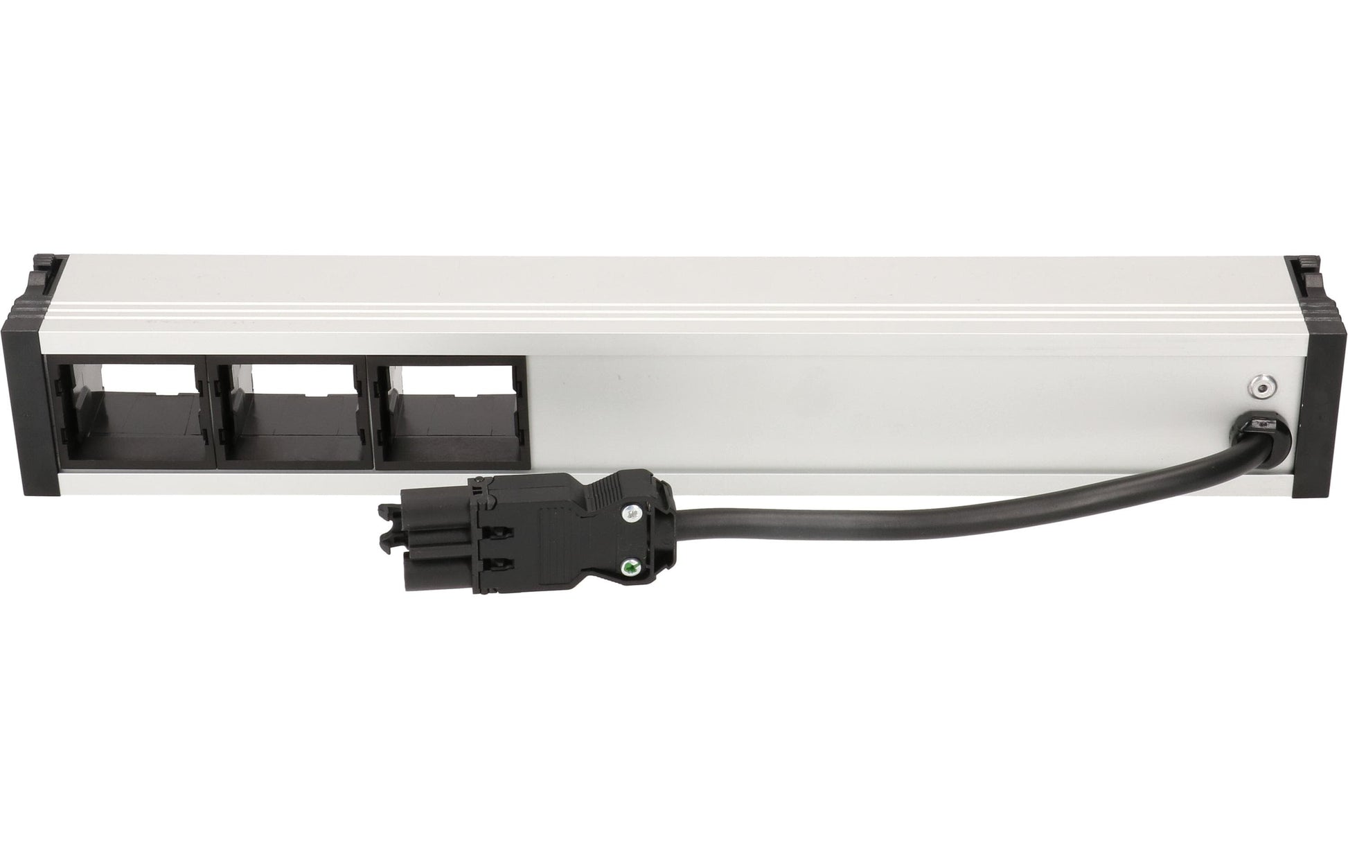 Bachmann CONI Einbausteckdosenleiste, 3×T13, Einbau, Eingang GST18I3, 0,2 m – schwarz