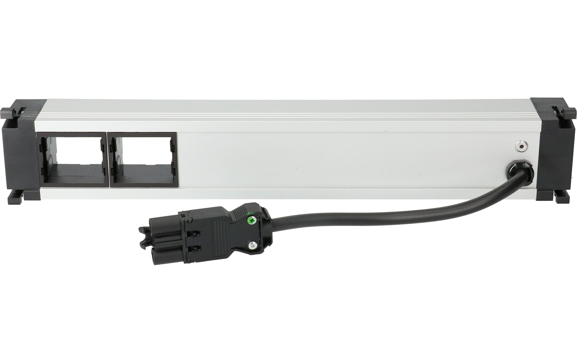 Bachmann Power Frame Einbausteckdosenleiste, 2×T13, 1×USB-C, Einbau, Eingang GST18I3, 0,2 m – Silber
