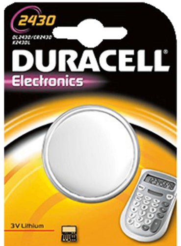 Duracell Knopfzelle CR2430, Lithium, 3 V – 1 Stk.