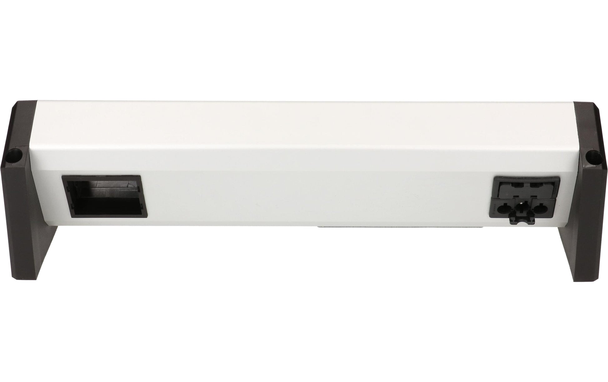 Bachmann DESK 1 Tischsteckdosenleiste, 2×T13, 1×USB-A + 1×USB-C, ohne Schalter, Eingang GST18I3 – silber