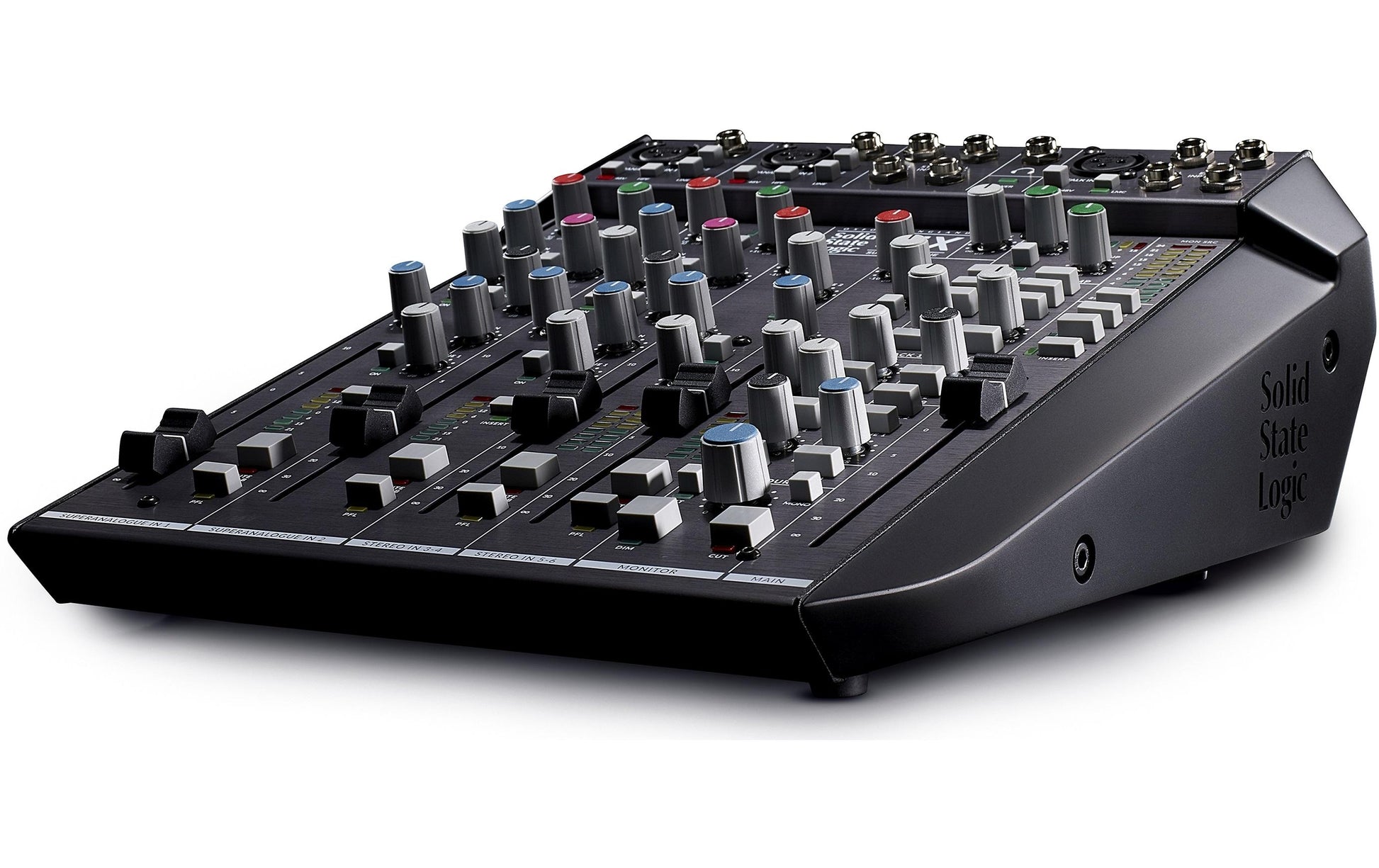 Solid State Logic SiX – 6-Kanal Mixer, Powermixer, 3 Auxwege, Schwarz