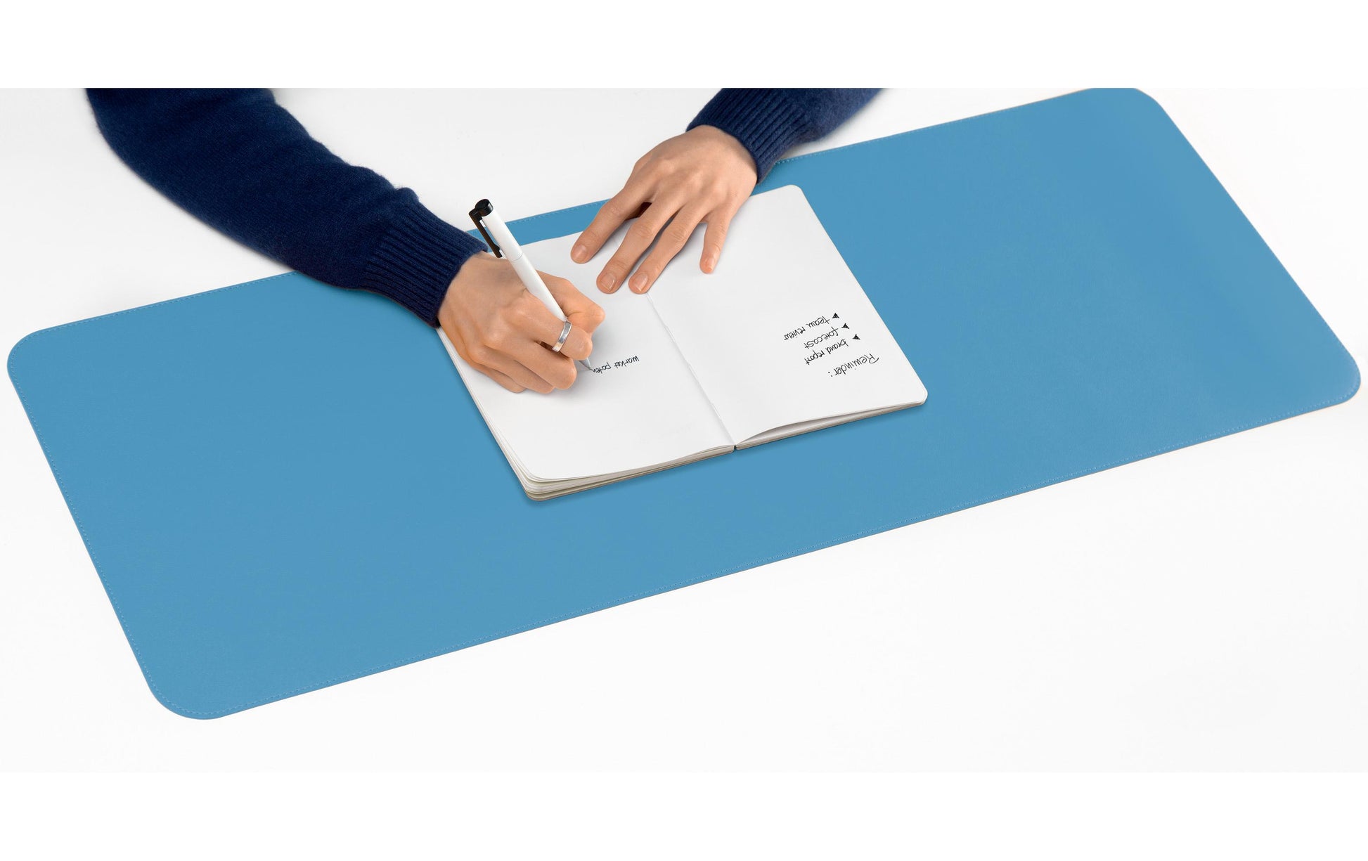 Sigel Schreibunterlage Write and Roll – blau/grün – 800 × 300 mm – Kunstleder, rutschfest
