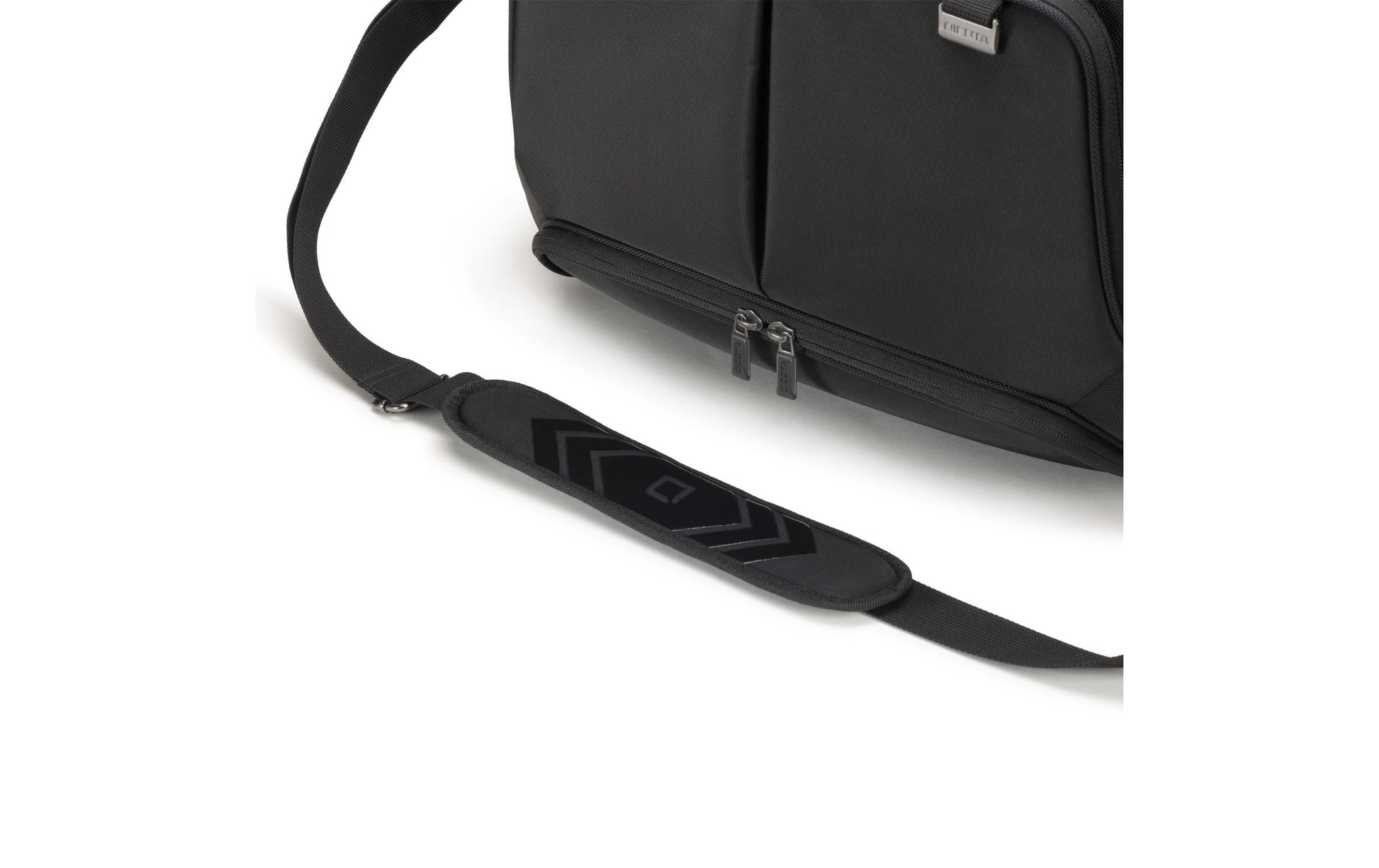 DICOTA Notebook-Tasche bis 14,1" – aus recyceltem PET, mit Schultergurt – Schwarz