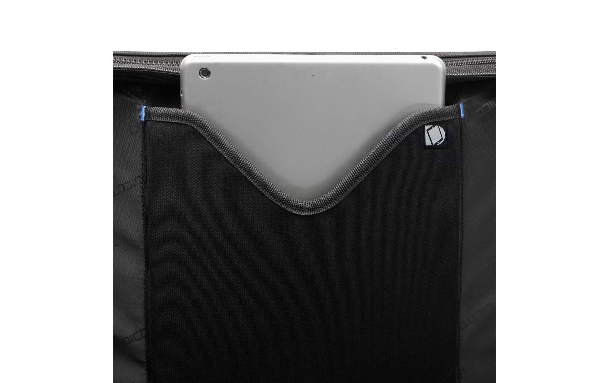 DICOTA Notebook-Tasche bis 14,1" – aus recyceltem PET, mit Schultergurt – Schwarz