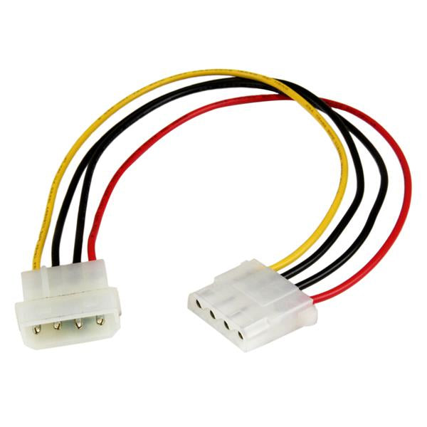 StarTech.com Molex 4-poliges Stromkabel – Molex (4-polig) männlich zu Molex (4-polig) weiblich, 0,304 m