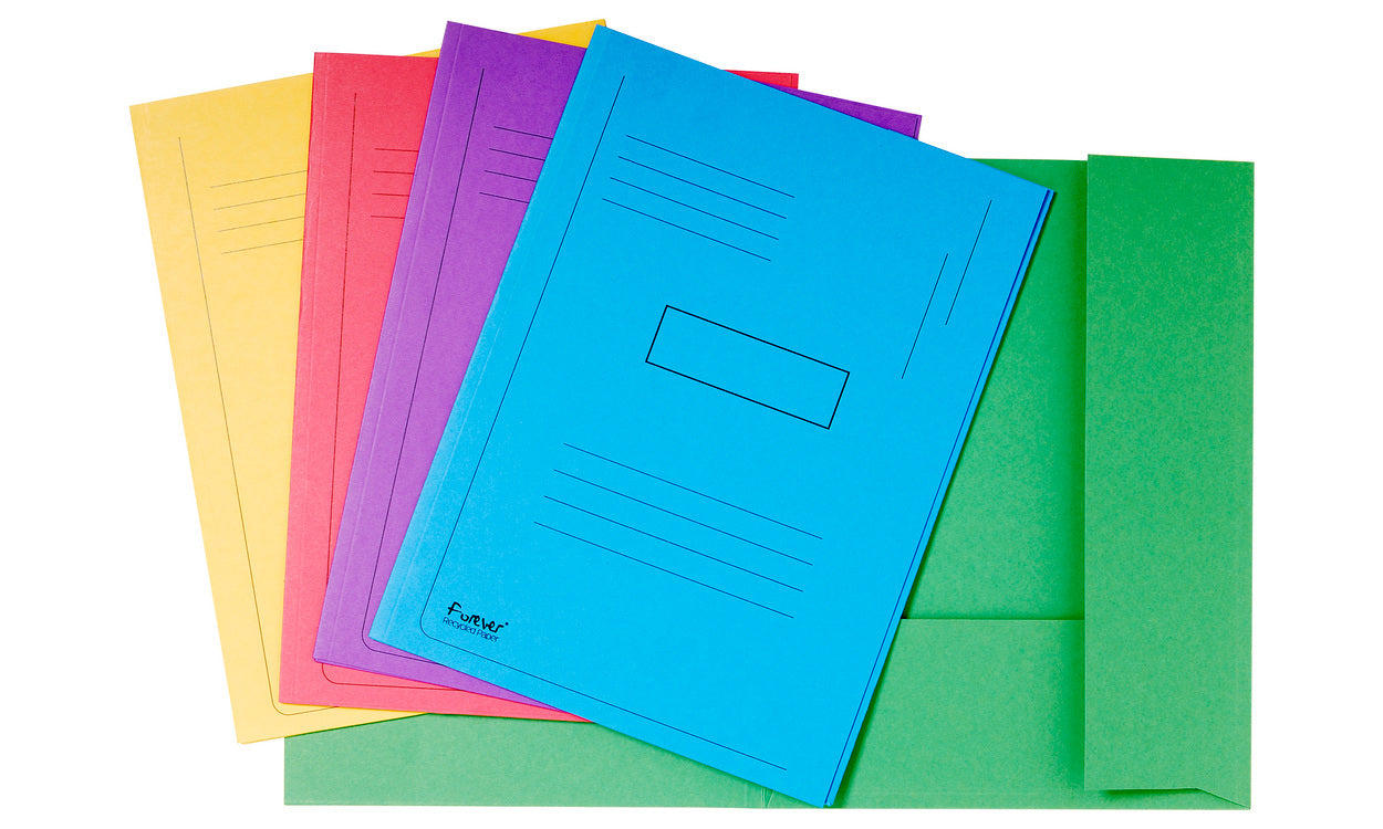 Exacompta Einlagemappe A4 – Karton, mehrfarbig, bis 200 Blatt, 50 Stk.