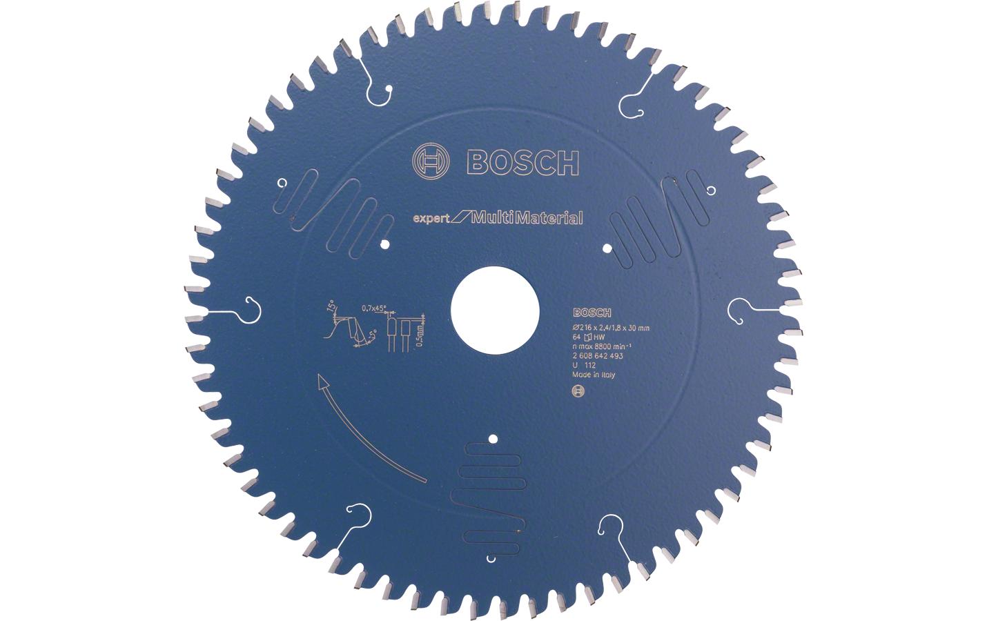 Bosch Professional – Kreissägeblatt, 64 Zähne, 216 mm