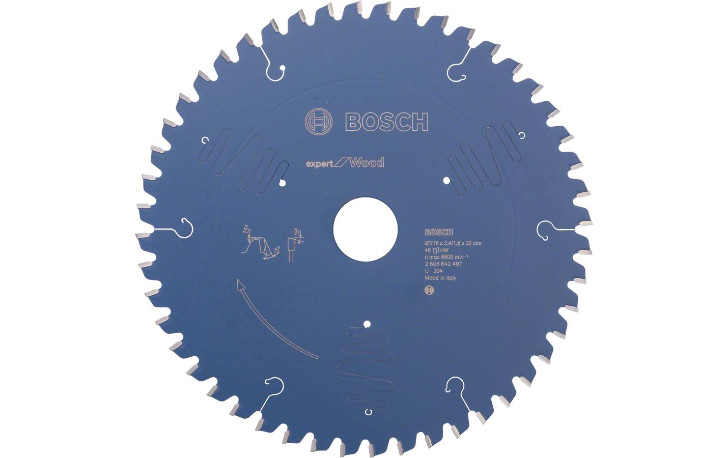 Bosch Professional – Kreissägeblatt, 48 Zähne, 2608642497, 216 mm
