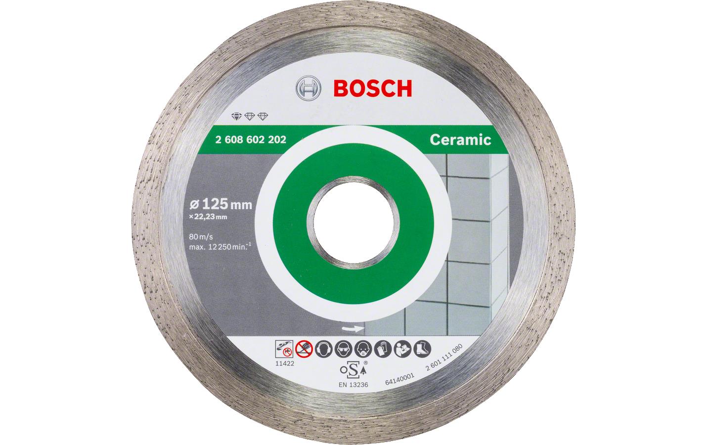 Bosch Professionelle Diamanttrennscheibe 125 mm Diamant – für Fliesen – 1 Stk