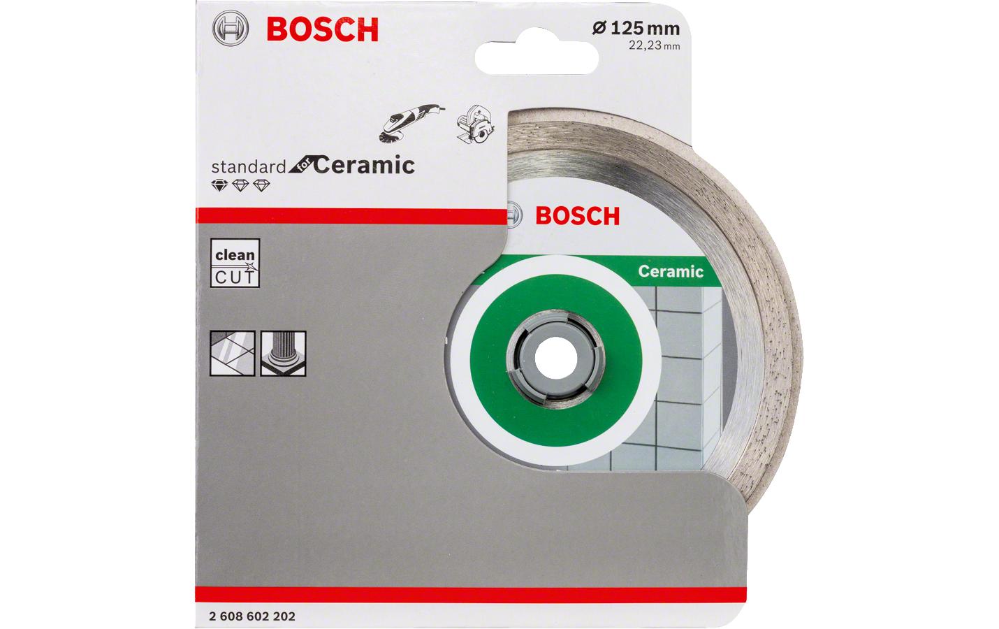 Bosch Professionelle Diamanttrennscheibe 125 mm Diamant – für Fliesen – 1 Stk