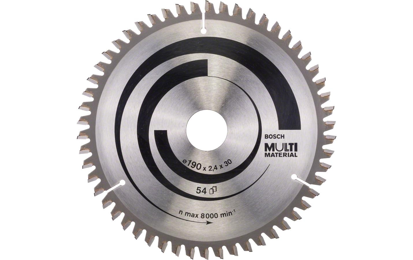 Bosch Professionelles Kreissägeblatt 190 × 30 × 2,4 mm, 54 Zähne – für Holz – 1 Stück – HLTCG