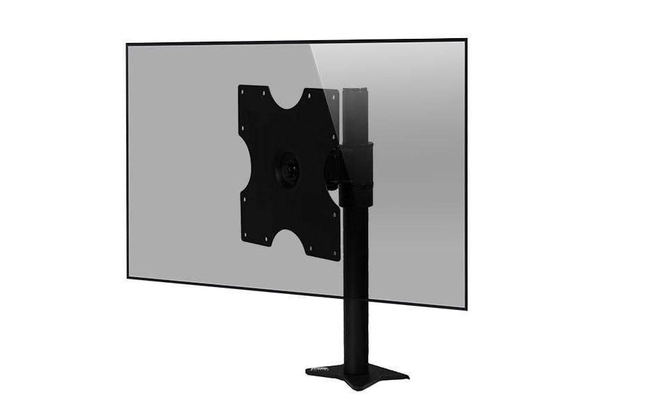 Edbak MSV1 – Tischhalterung, Tischklemme, bis 46", VESA 200 × 200 mm, 15 kg, neigbar, schwarz