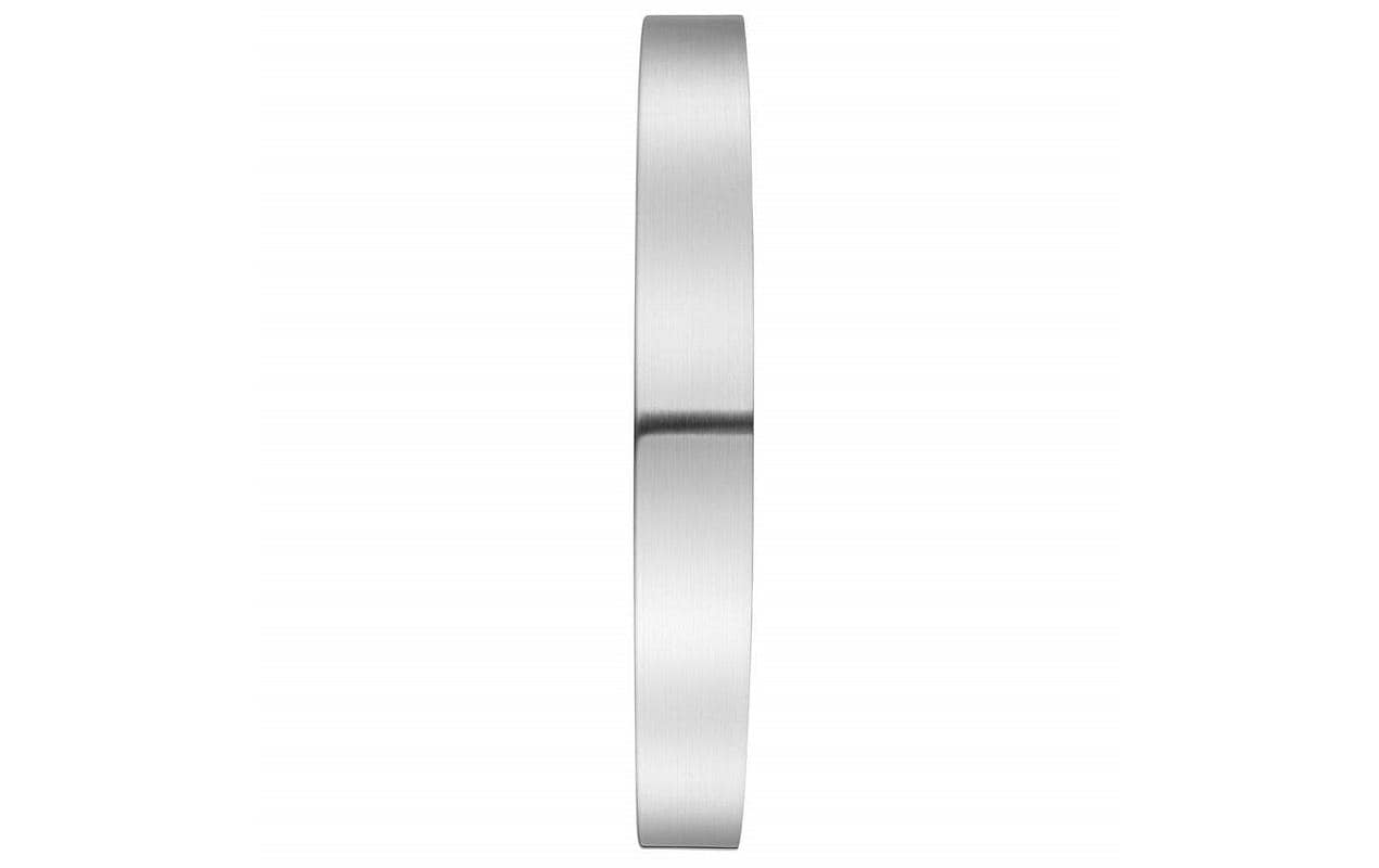 Mondaine Wanduhr – Ø 40 cm, silber, Glas, lautlos