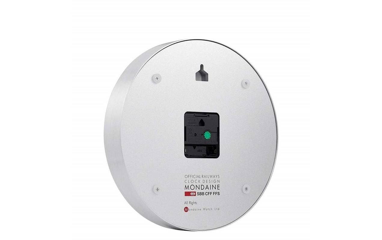 Mondaine Wanduhr Smart stop2go – Ø 25 cm, weiss, Glas