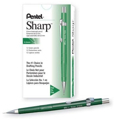 Pentel Sharp P200 Druckbleistift – 0,5 mm, grün