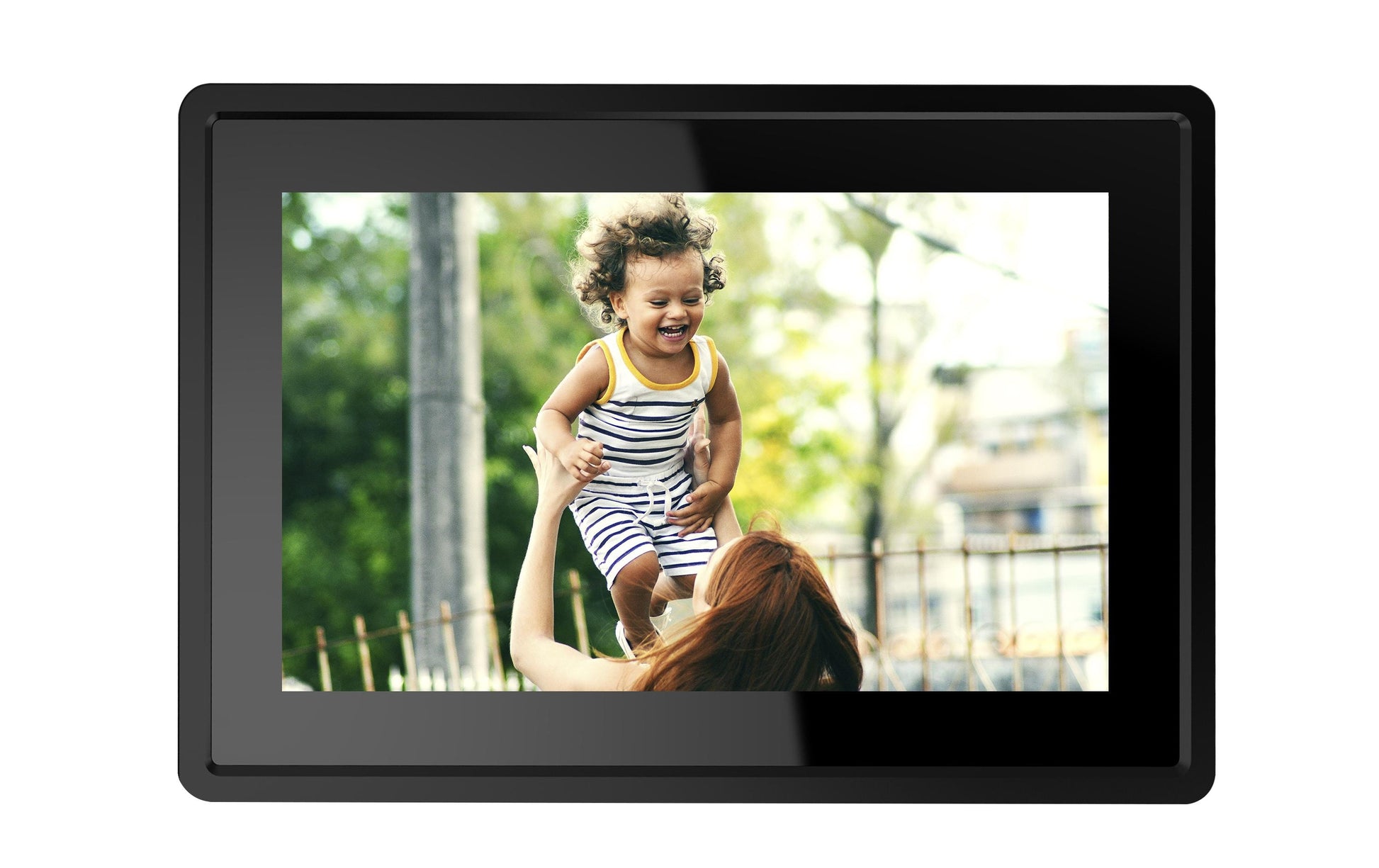 Denver PFF-1021 Digitaler Bilderrahmen – 1280 × 800 (WXGA), IPS – WLAN, Micro-USB 2.0 – microSD – Schwarz