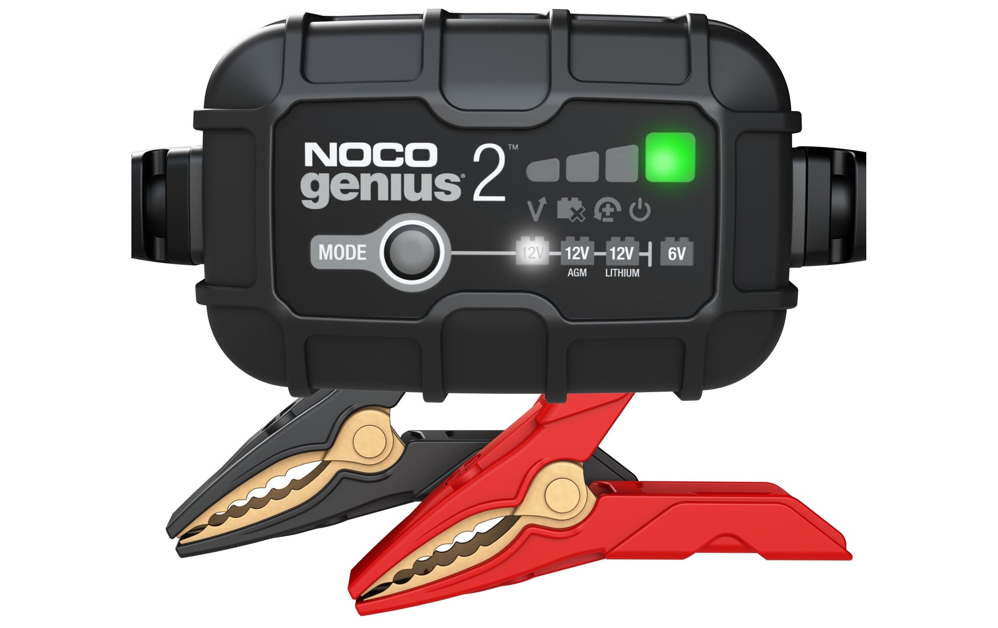 Noco Genius GENIUS2EU Batterieladegerät – 12 V, 2 A/30 W, IP65, Erhaltungsladung, für Bleiakkus, Lastwagen