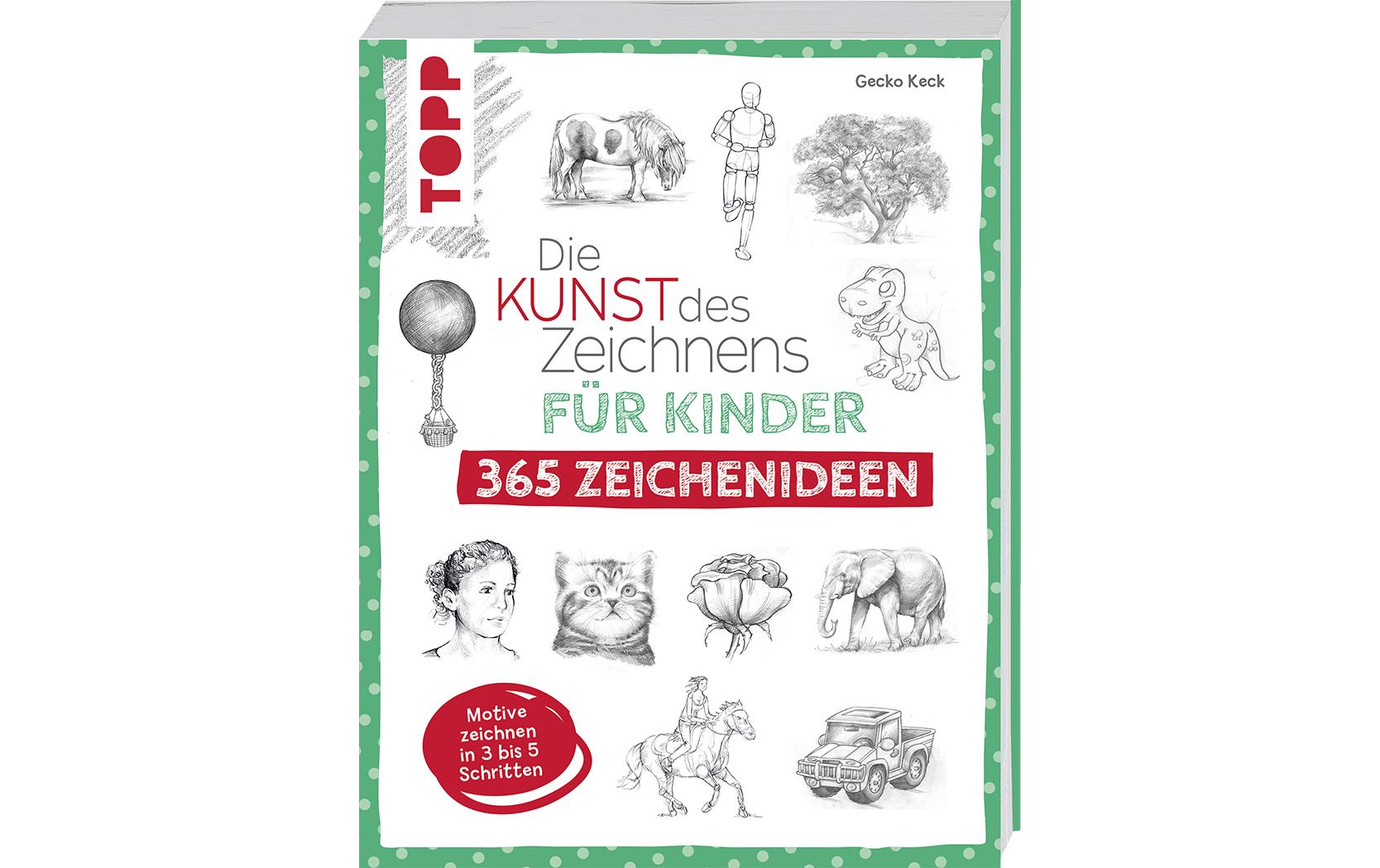 TOPP Verlag Buch – Die Kunst des Zeichnens, Softcover, 368 Seiten, Deutsch, ab 9 Jahren
