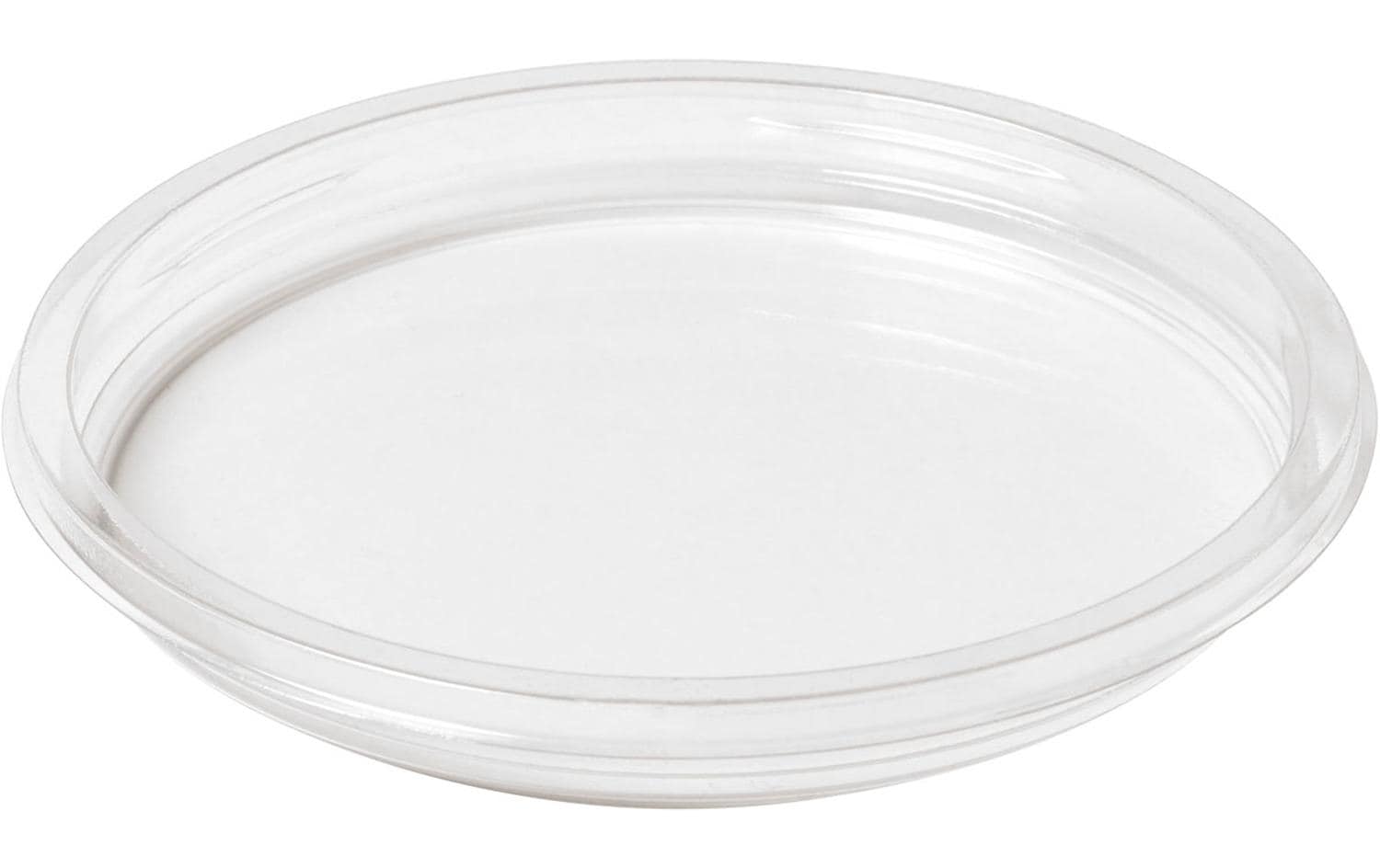 BioPak Deckel für Deli-Schalen Crystal, rPET, transparent – Ø 12 cm × 1,4 cm – 35 Stk.