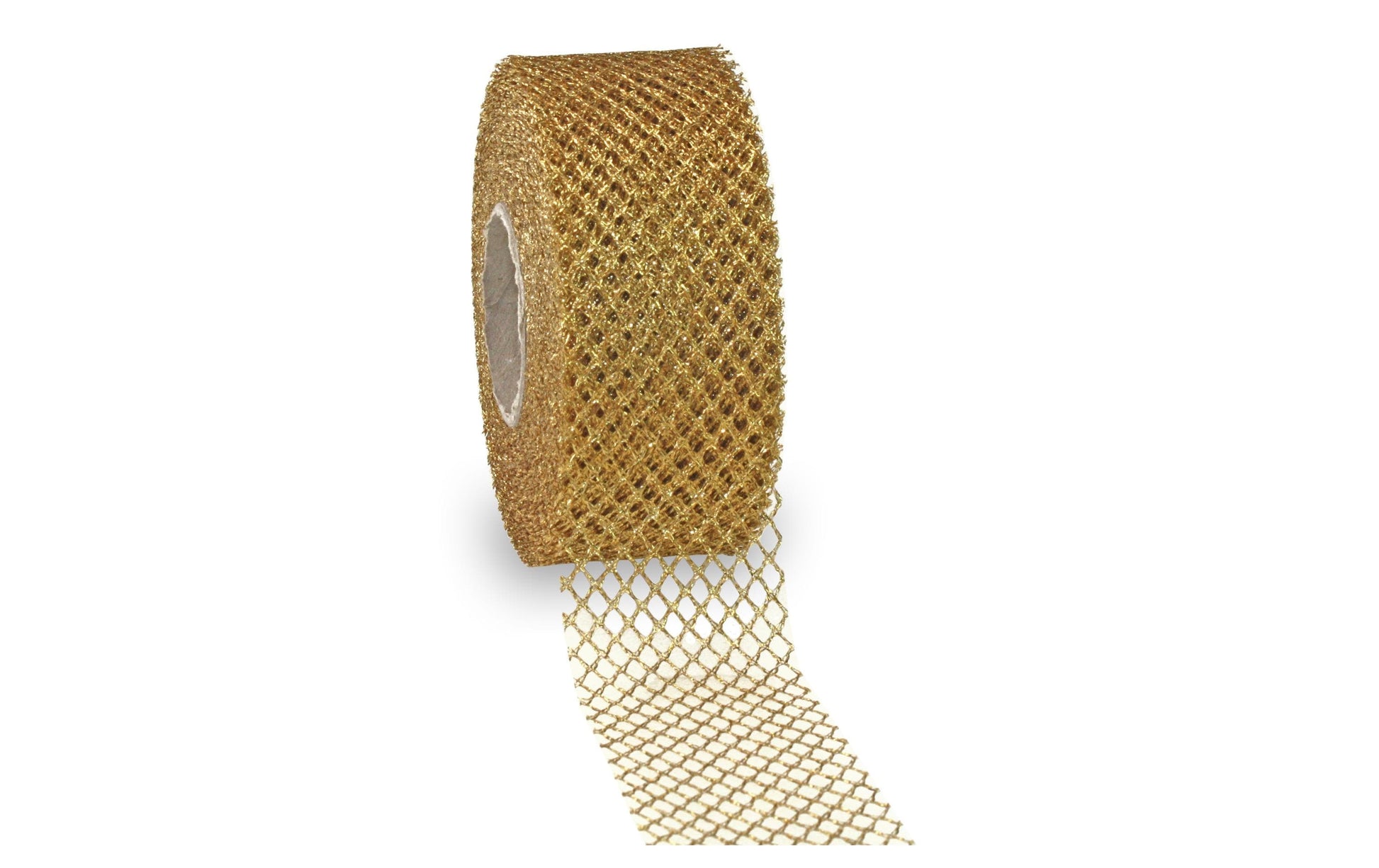 Pattberg Geschenkband Weihnachtsmuster Polyester Gold – 40 mm × 20 m – 1 Stk.