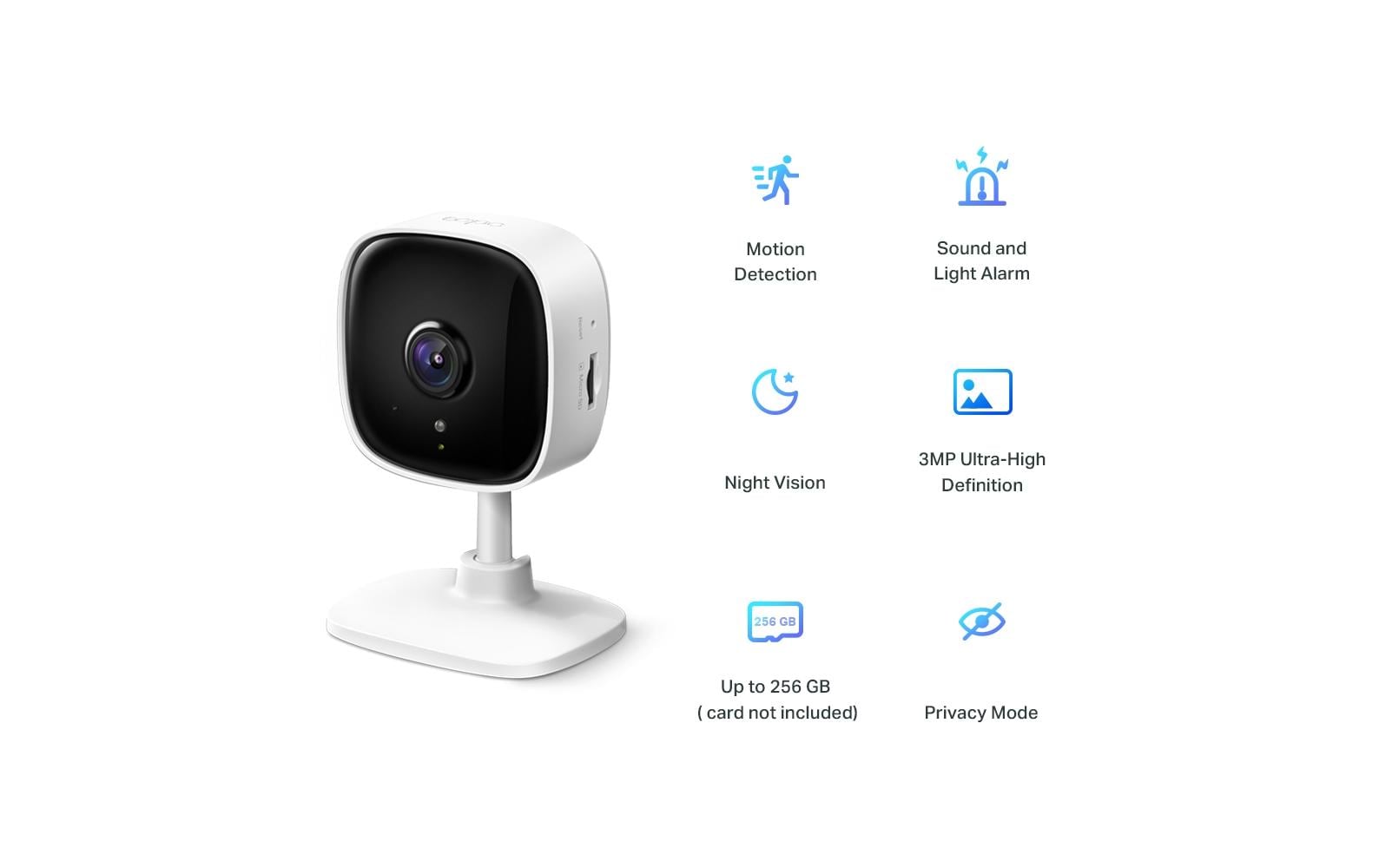 TP-Link Tapo C110 IP-Kamera – 3 MP, Nachtsicht 9 m, WLAN