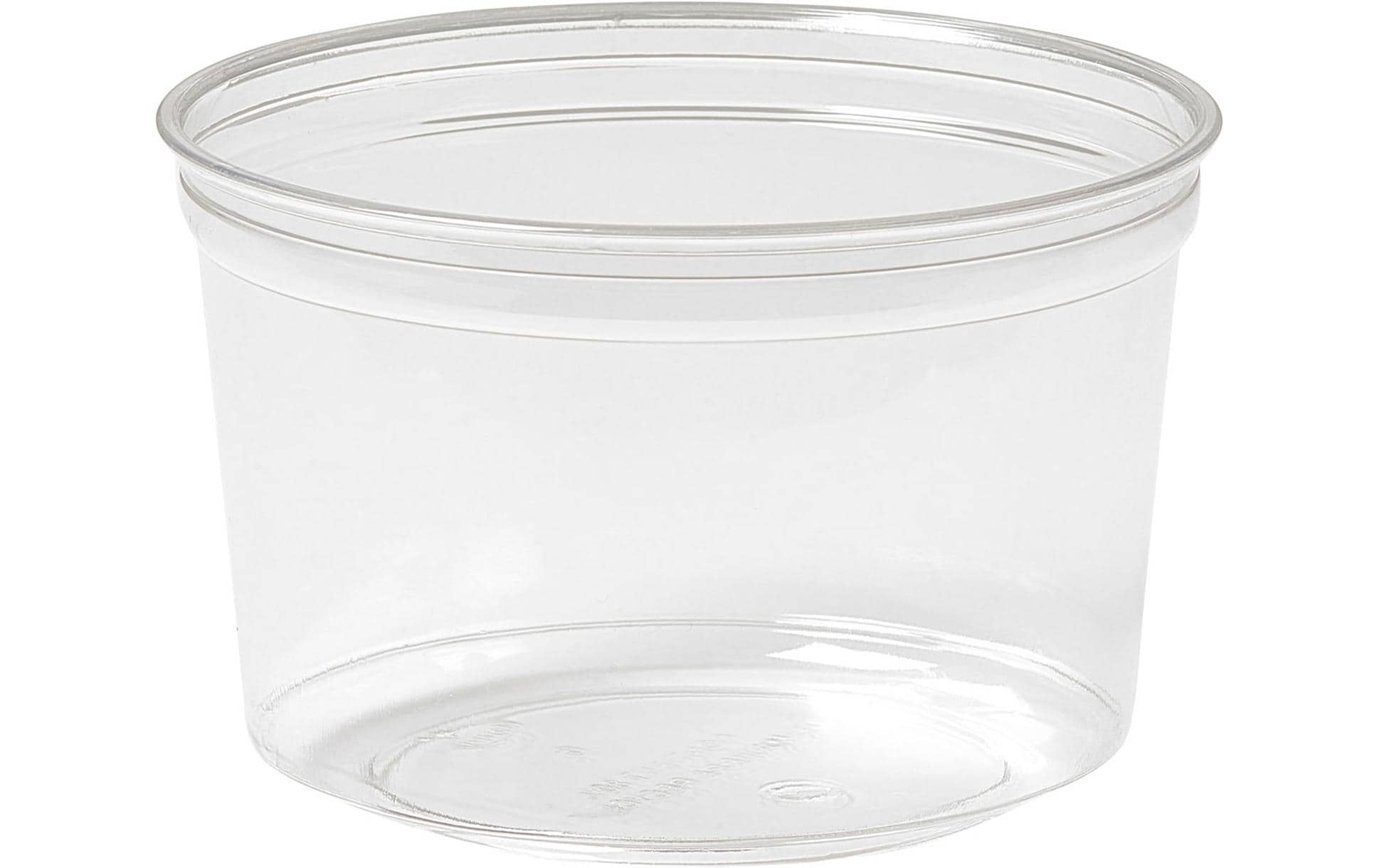 BioPak Duni Schale Crystal, rPET, rund – 500 ml, Ø 11,4 cm, transparent – 35 Stk.
