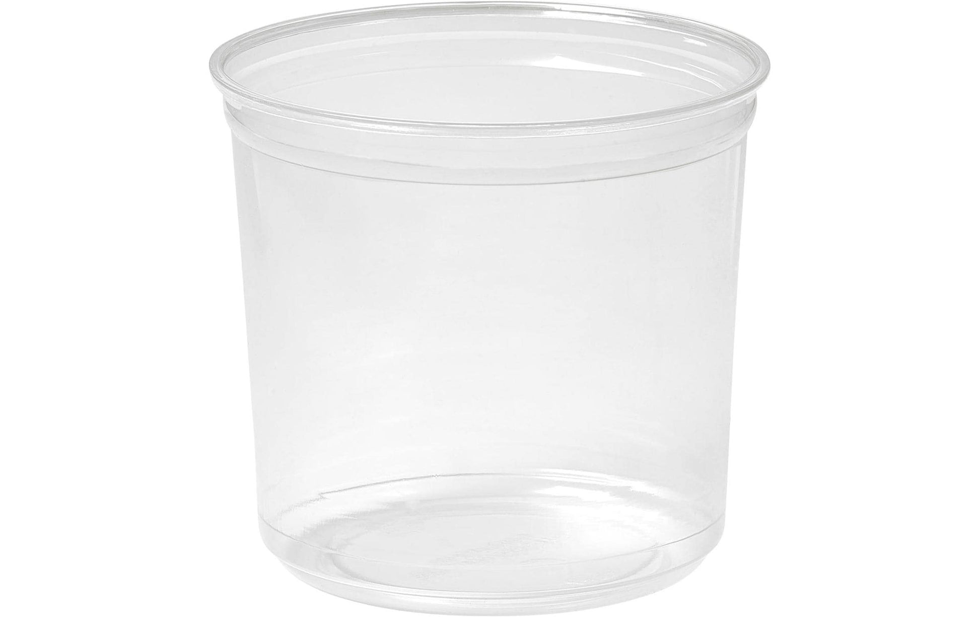 BioPak Schale, Recycling-Kunststoff, rund – 750 ml Ø 11,4 cm, transparent – 35 Stk.
