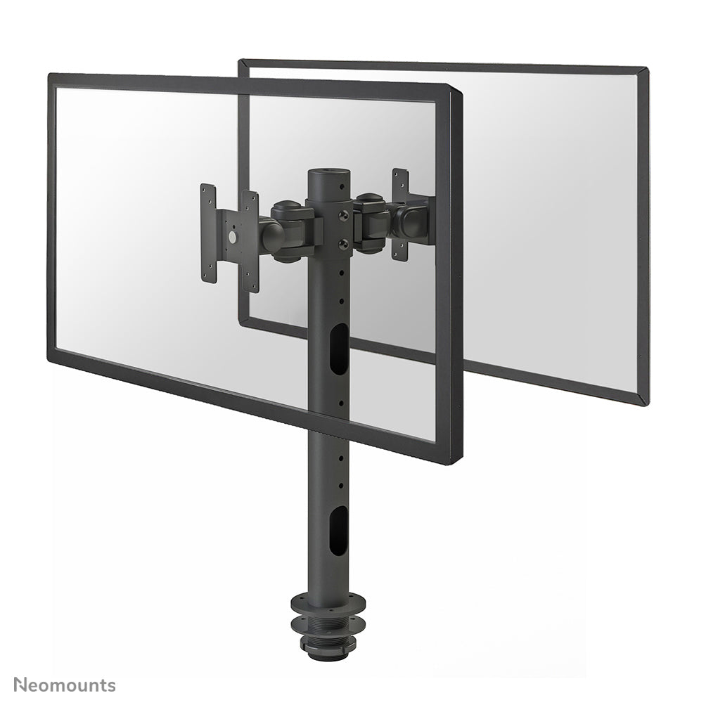 Neomounts FPMA D050 – Tischhalterung, Dual, Tischdurchführung, bis 30", VESA 75 × 75 mm, 20 kg, neigbar