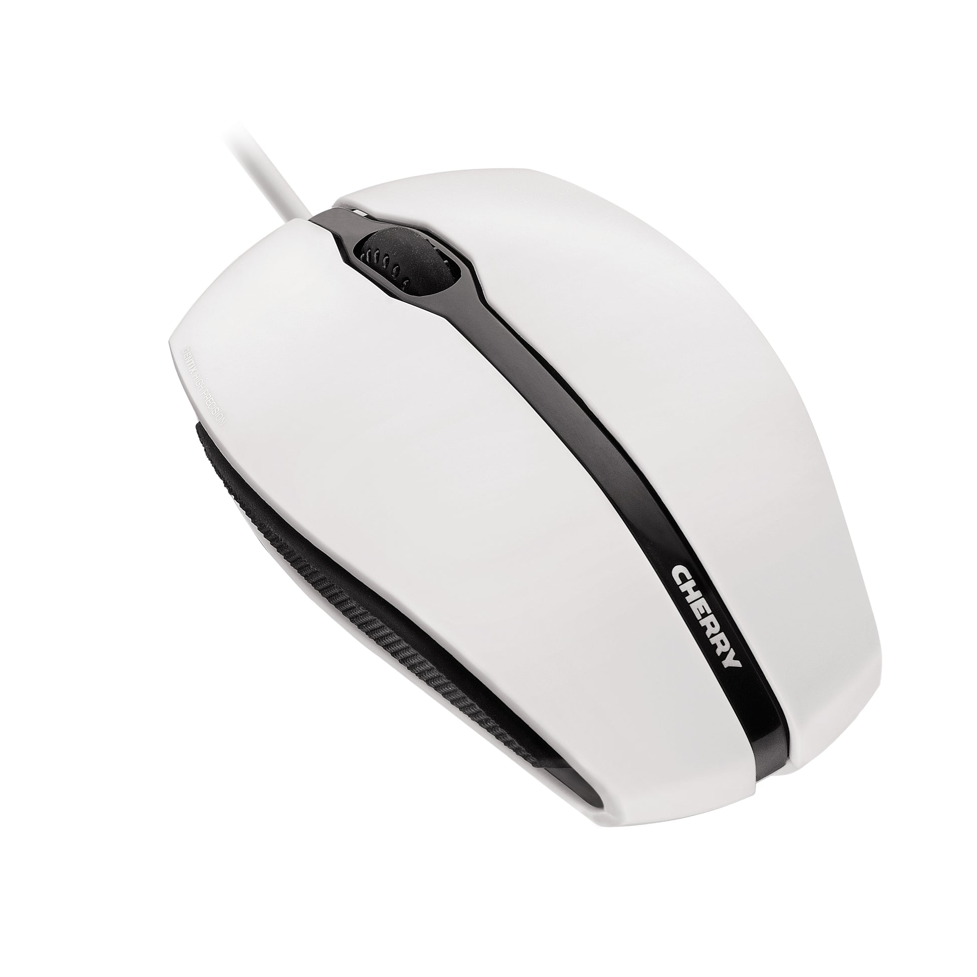 CHERRY GENTIX Grau Maus – kabelgebunden, USB-A, 1'000 dpi, 3 Tasten, beidhändig, schwarz/grau
