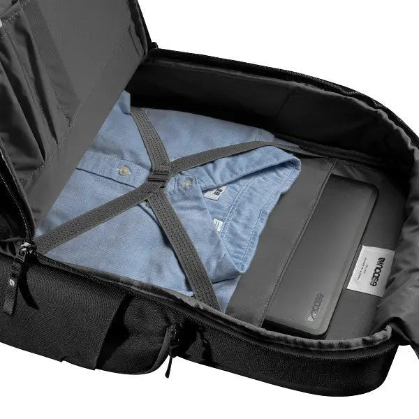 Incase City-Rucksack A.R.C. Commuter – mit Tabletfach, rPET-Polyester – Schwarz, 406,4 × 482,6 × 127 mm
