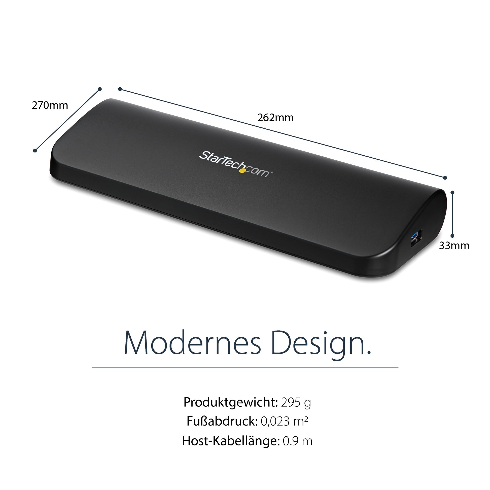 StarTech.com Dockingstation – USB-A, HDMI/VGA/DVI, GbE, 3,5 mm Audio, für Windows/Mac