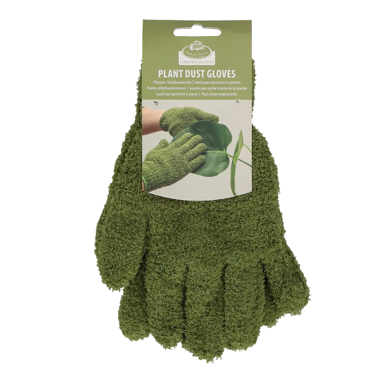 Esschert Design Haushaltshandschuhe – Mikrofaser, Grün – 13,8 × 22,8 cm